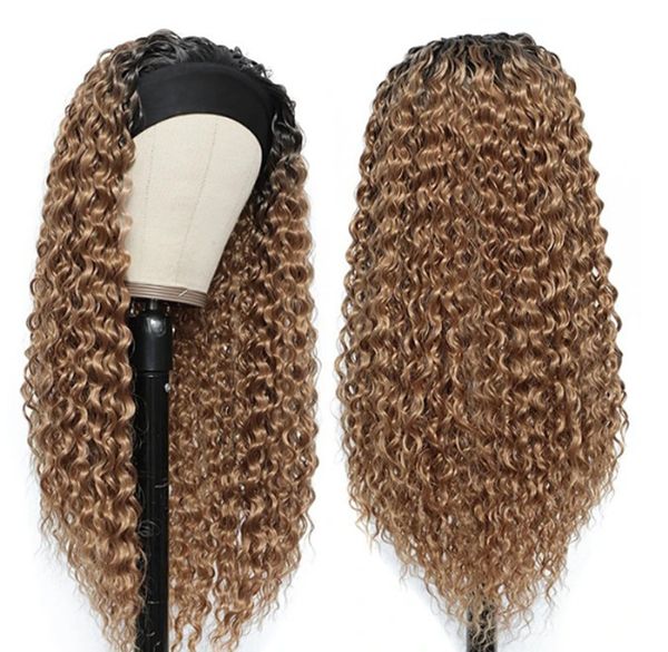 headband wig synthetic wigs none lace women african headscarves brown gradient small volume chemical fiber headgear manufacturers wholesale, Black
headband wig synthetic wigs none lace women african headscarves brown gradient small volume chemical fiber headgear manufacturers wholesale, Black