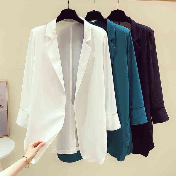 four seasons moze chiffon small jacket women summer thin new version korean style 2022 temperament loose sunscreen j220813, White;black
four seasons moze chiffon small jacket women summer thin new version korean style 2022 temperament loose sunscreen j220813, White;black