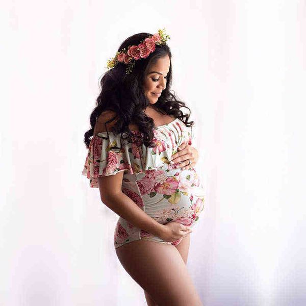 floral print pregnant woman pajamas set off shoulder pgraphy props maternity jumpsuits shooting p maternity nightgrow j220813, White
floral print pregnant woman pajamas set off shoulder pgraphy props maternity jumpsuits shooting p maternity nightgrow j220813, White
