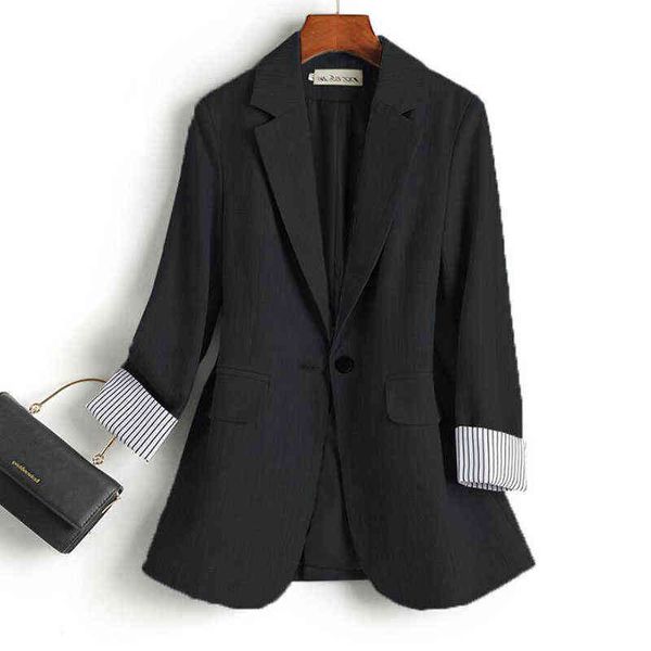 2021 spring autumn women blazer korean version fashion vintage jacket chic button office suit jacket loose female outfit j220813, White;black
2021 spring autumn women blazer korean version fashion vintage jacket chic button office suit jacket loose female outfit j220813, White;black