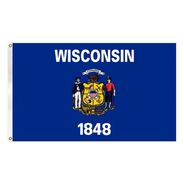 usa wisconsin state flag america banner 3x5 ft polyester hipping with brass grommets for indoor outdoor decoration
usa wisconsin state flag america banner 3x5 ft polyester hipping with brass grommets for indoor outdoor decoration