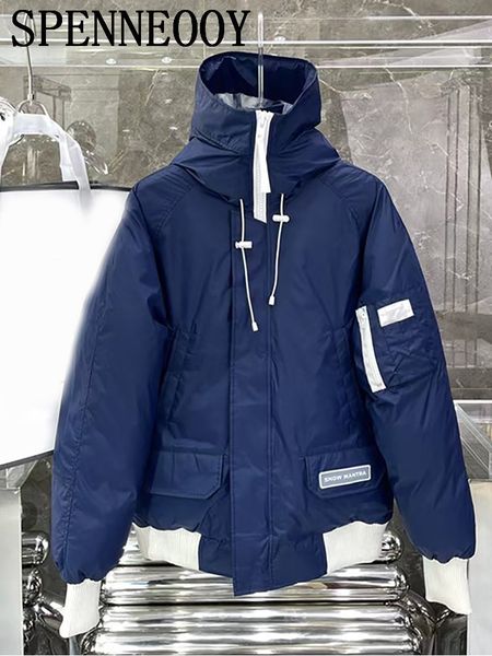 womens down parkas spenneooy winter designer white duck down stand collar jacket lantern sleeve pockets straight slim coat 220829, Black
womens down parkas spenneooy winter designer white duck down stand collar jacket lantern sleeve pockets straight slim coat 220829, Black