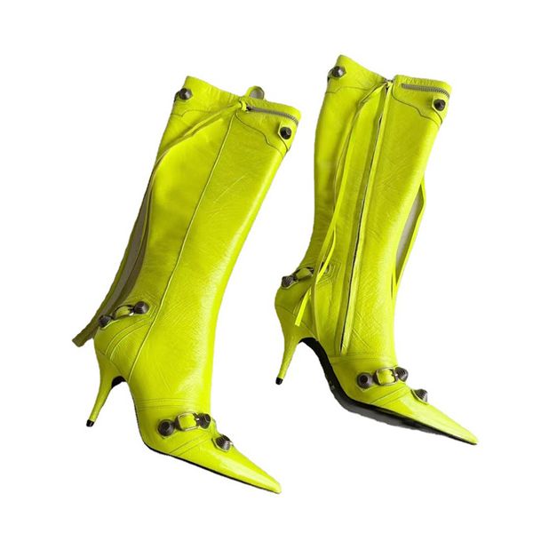 fashion knee-high boots designer women rivets martin boot pointed toe stiletto heels luxury designer shoes for woman eu43, Black
fashion knee-high boots designer women rivets martin boot pointed toe stiletto heels luxury designer shoes for woman eu43, Black