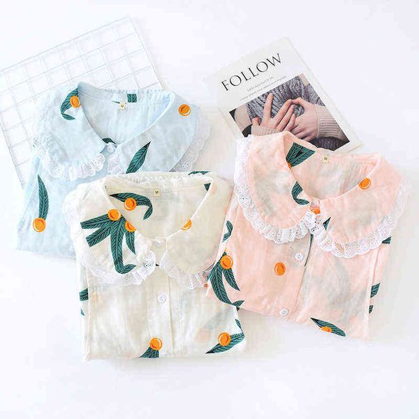 fdfklak long sleeve cotton nightwear breastfeeding pijama mothership sleep clothes spring autumn pregnancy mothership pyjamas j220813, White