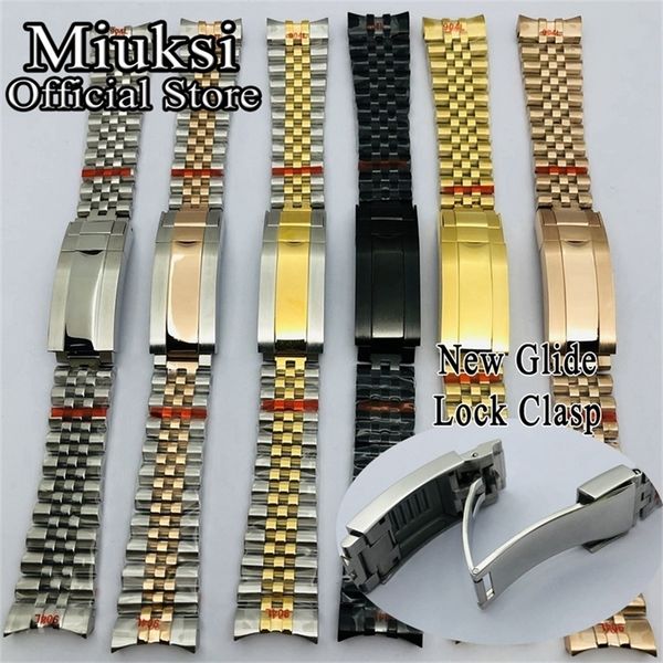miuksi 20mm silver black gold bracelet slide glide lock clasp 904l stainless steel strap fit watch case watch band 220819, Black;brown
miuksi 20mm silver black gold bracelet slide glide lock clasp 904l stainless steel strap fit watch case watch band 220819, Black;brown