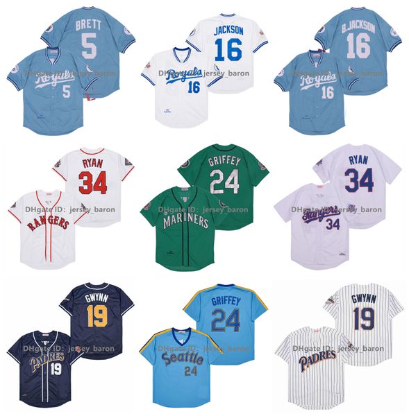 throwback baseball jersey bo jackson george brett nolan ryan ken griffey jr. tony gwynn size s-4xl, Black
throwback baseball jersey bo jackson george brett nolan ryan ken griffey jr. tony gwynn size s-4xl, Black