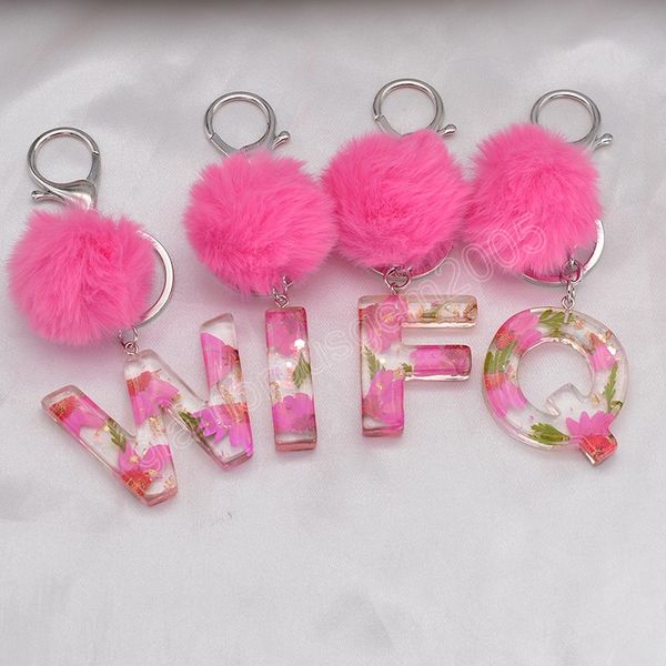 dried flower initial letter keychains for women resin handbag pendant cute keyring with pompom key rings chains accessories, Slivery;golden
dried flower initial letter keychains for women resin handbag pendant cute keyring with pompom key rings chains accessories, Slivery;golden