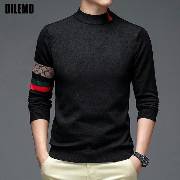 grade autum winter half turtleneck designer fashion brand luxury knit men warm woolen sweater casual mens clothing 220822, White;black
grade autum winter half turtleneck designer fashion brand luxury knit men warm woolen sweater casual mens clothing 220822, White;black