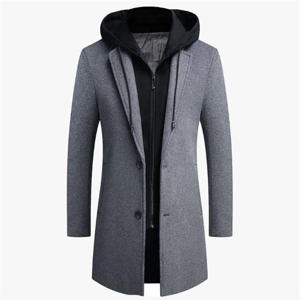 autumn winter men hooded wool jacket autumn mens long windproof wool coat casual thick slim jacket male size m5xl 4 colors 220822, Black
autumn winter men hooded wool jacket autumn mens long windproof wool coat casual thick slim jacket male size m5xl 4 colors 220822, Black