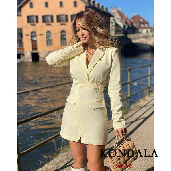 kondala women fashion blazer dress office v neck high street female vintage solid mini dresses ladies suit dress mujer vestidos j220813, White;black
kondala women fashion blazer dress office v neck high street female vintage solid mini dresses ladies suit dress mujer vestidos j220813, White;black