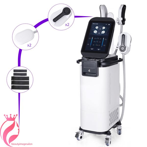 4 handles ems neo fat burn body shape building slimming machine hi-emt professional stimulator muscle sculpting with rf
4 handles ems neo fat burn body shape building slimming machine hi-emt professional stimulator muscle sculpting with rf