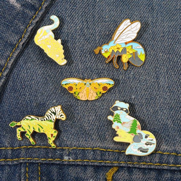 crocodile moth zebra bee raccoon brooch cartoon color animal corsage badge sunflower tree alloy lapel pin bag skirt sweater suit clothes orn, Gray
crocodile moth zebra bee raccoon brooch cartoon color animal corsage badge sunflower tree alloy lapel pin bag skirt sweater suit clothes orn, Gray