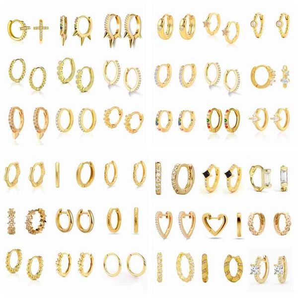 roxi minimalism round heart pin crystal hoop earrings for women 925 sterling silver earing glossy jewelry pendientes, Golden
roxi minimalism round heart pin crystal hoop earrings for women 925 sterling silver earing glossy jewelry pendientes, Golden