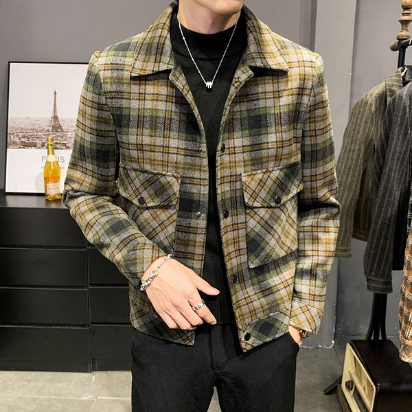 men's winter jacket casual loose coats man highquality plaid woolen jacket for men highgrade slim fit woolen coats s3xl 220822, Black
men's winter jacket casual loose coats man highquality plaid woolen jacket for men highgrade slim fit woolen coats s3xl 220822, Black