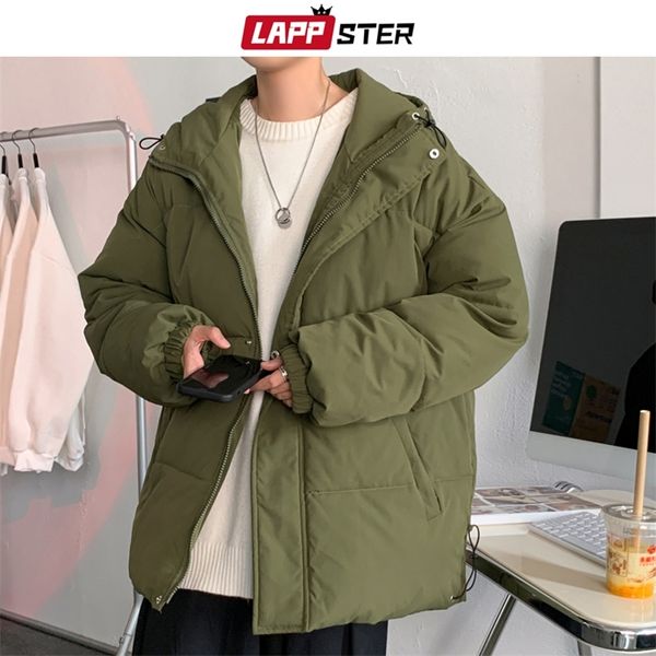 lappster men solid harajuku vintage winter jacket mens oversized colorful hooded parkas male korean cotton warm bubble coat 220822, Black
lappster men solid harajuku vintage winter jacket mens oversized colorful hooded parkas male korean cotton warm bubble coat 220822, Black