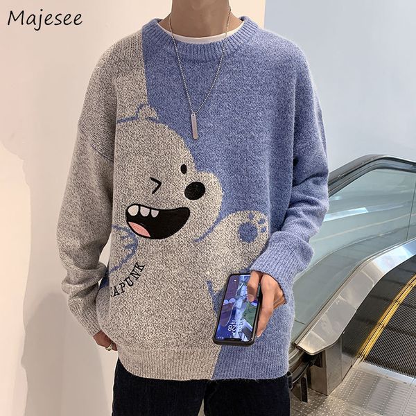 cartoon pullovers men cute printed sweaters harajuku allmatch loose korean style students trendy knitting ulzzang oversize 220822, White;black
cartoon pullovers men cute printed sweaters harajuku allmatch loose korean style students trendy knitting ulzzang oversize 220822, White;black