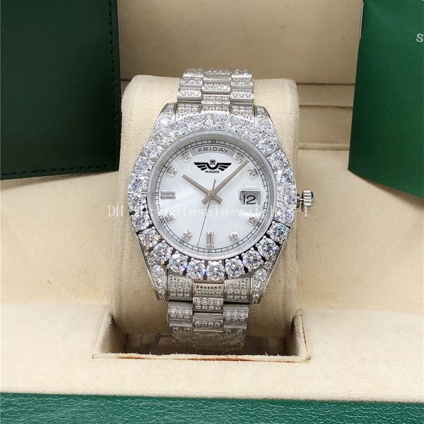 diamond watch full white pearl dial president 128238 43mm 18k white gold men box quality, Slivery;golden
diamond watch full white pearl dial president 128238 43mm 18k white gold men box quality, Slivery;golden