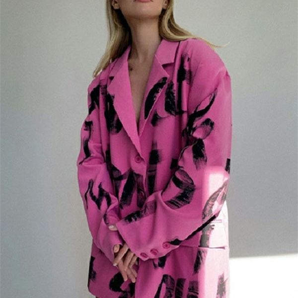 ucxq letter printed blazers woman notched loose long sleeve pink suits coats streetwear autumn bolero women jacket 23xf358 220819, Black;brown
ucxq letter printed blazers woman notched loose long sleeve pink suits coats streetwear autumn bolero women jacket 23xf358 220819, Black;brown