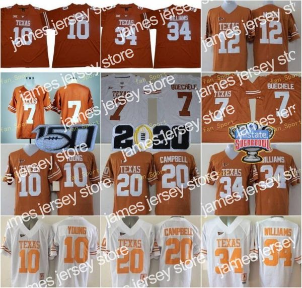james 150th texas longhorns college football 7 shane buechele jersey 10 vince young 20 earl campbell 34 ricky williams colt mccoy 98 brian o, Black
james 150th texas longhorns college football 7 shane buechele jersey 10 vince young 20 earl campbell 34 ricky williams colt mccoy 98 brian o, Black