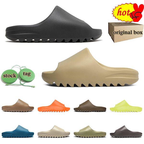 summer original box slides onyx designer slippers sandals desert sand bone resin slipper green glow orange beach shoes outdoor mens slide sl, Black
summer original box slides onyx designer slippers sandals desert sand bone resin slipper green glow orange beach shoes outdoor mens slide sl, Black