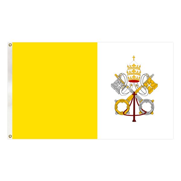 vatican flag 90x150 cm factory supply premium polyester country national banner with brass grommets
vatican flag 90x150 cm factory supply premium polyester country national banner with brass grommets