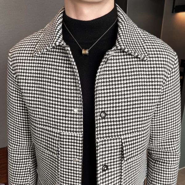 nwe slim fit woolen plaid bomber winter jacket men japanese streetwear men jacket winter jackets for men brand coat 220822, Black
nwe slim fit woolen plaid bomber winter jacket men japanese streetwear men jacket winter jackets for men brand coat 220822, Black