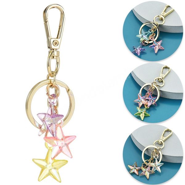 multicolor five-pointed star keychain acrylic resin tassel pendant key chains rings cute women girls bag car keyring holder, Silver
multicolor five-pointed star keychain acrylic resin tassel pendant key chains rings cute women girls bag car keyring holder, Silver