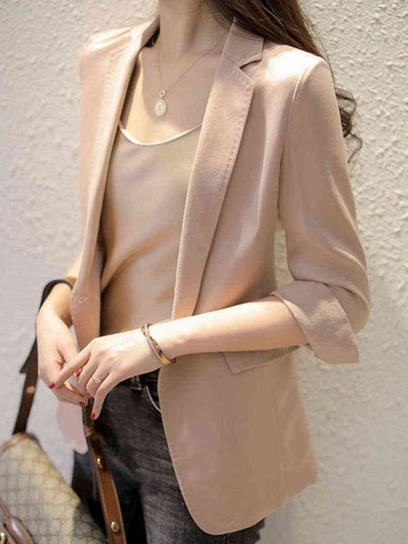 2022 summer solid color elegant pink blazer casual thin women jacket korean style slim office lady suit jacket j220813, White;black
2022 summer solid color elegant pink blazer casual thin women jacket korean style slim office lady suit jacket j220813, White;black
