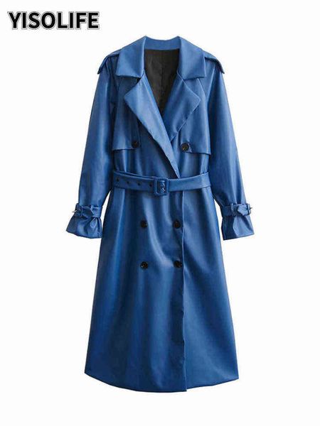 spring & fall pu faux leather trench coat lapel double breasted women's clothing epaulet belted leather jackets blue windbreaker t22081, Black
spring & fall pu faux leather trench coat lapel double breasted women's clothing epaulet belted leather jackets blue windbreaker t22081, Black