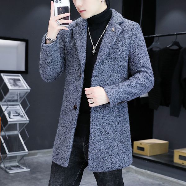 men's thick wool blends trench long casual coats fashion warm coat lapel collar overcoat plus size 5xl male slim windbreaker 220822, Black
men's thick wool blends trench long casual coats fashion warm coat lapel collar overcoat plus size 5xl male slim windbreaker 220822, Black