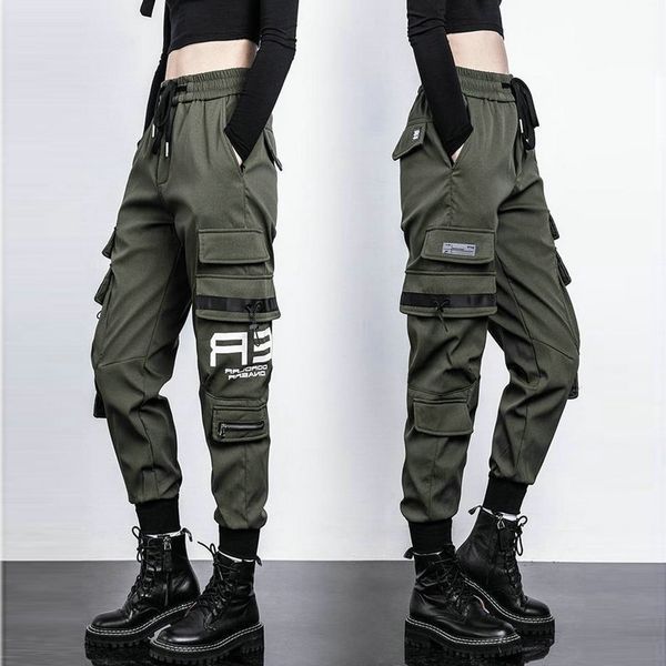 big pockets cargo pants women elastic high waist loose streetwear pant baggy tactical trouser hip hop joggers pants 220816, Black;white
big pockets cargo pants women elastic high waist loose streetwear pant baggy tactical trouser hip hop joggers pants 220816, Black;white
