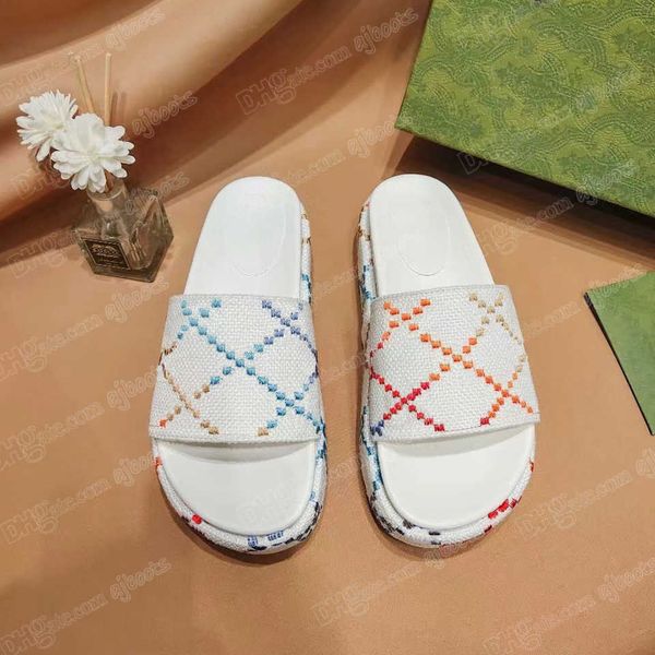 designer slippers bottom wedges slides platform canvas covered letter with thick luxury sandals lady sandal beach high box dress shoes embro, Black
designer slippers bottom wedges slides platform canvas covered letter with thick luxury sandals lady sandal beach high box dress shoes embro, Black