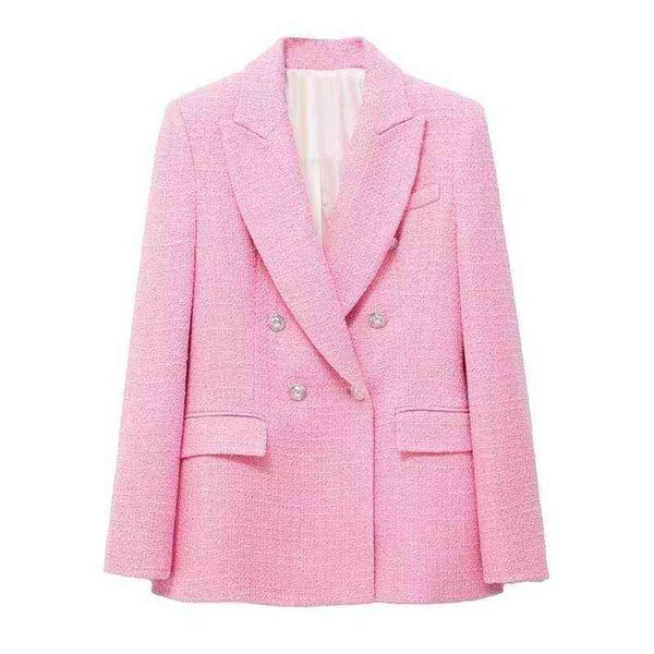 wxwt 2022 women pink tweed blazer long sleeves double breasted elegant jacket ladies chic abrigo mujer hh6526 j220813, White;black
wxwt 2022 women pink tweed blazer long sleeves double breasted elegant jacket ladies chic abrigo mujer hh6526 j220813, White;black