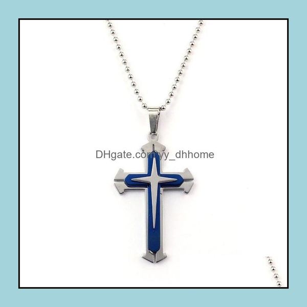pendant necklaces stainless steel jewelry new gift unisexs mens chain cross necklace drop delivery 2021 pendants yydhhome dhvcd, Silver
pendant necklaces stainless steel jewelry new gift unisexs mens chain cross necklace drop delivery 2021 pendants yydhhome dhvcd, Silver