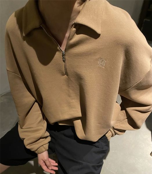 women's hoodies sweatshirts autumn and winter zipper collar lining embroi 220823, Black
women's hoodies sweatshirts autumn and winter zipper collar lining embroi 220823, Black