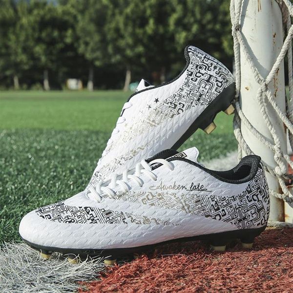 sneakers football training shoes youth kids soccer cleats outdoor sport boots women men chuteira futebol307m, Black;red
sneakers football training shoes youth kids soccer cleats outdoor sport boots women men chuteira futebol307m, Black;red