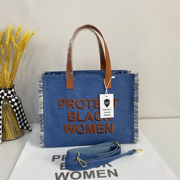 fashion large capacity tote bag autumn letter embroidered women's bag denim bags totes
fashion large capacity tote bag autumn letter embroidered women's bag denim bags totes