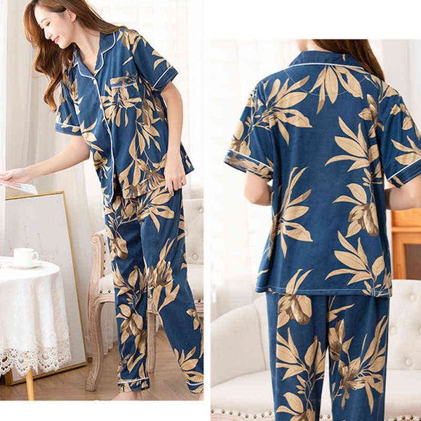 2pcs women spring and summer cotton floral pyjama set homewear pants and maternity robelady hnmaiden pyjama loungewear nightwear j220813, White
2pcs women spring and summer cotton floral pyjama set homewear pants and maternity robelady hnmaiden pyjama loungewear nightwear j220813, White