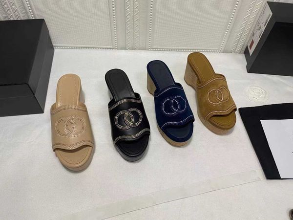 female designer platform sandals wooden heel thick bottom sandals white printed letters canvas flat slippers casual shoes rubber sole, Black
female designer platform sandals wooden heel thick bottom sandals white printed letters canvas flat slippers casual shoes rubber sole, Black