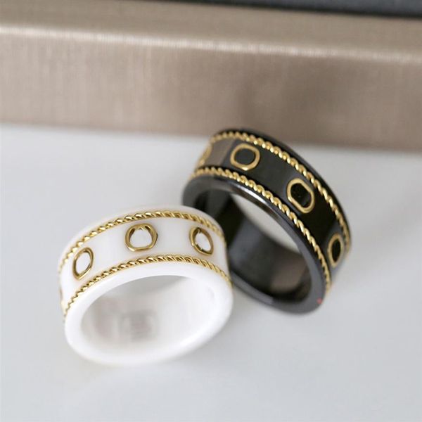 ceramic band rings black white for women men jewelry gold silver ring fashion brand logo235i
ceramic band rings black white for women men jewelry gold silver ring fashion brand logo235i