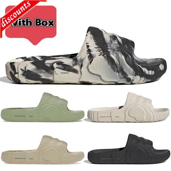 2023 with box adilette 22 slide beach designer sandals men women slippers black grey magic lime st desert sand bone white luxury shoes flip
2023 with box adilette 22 slide beach designer sandals men women slippers black grey magic lime st desert sand bone white luxury shoes flip