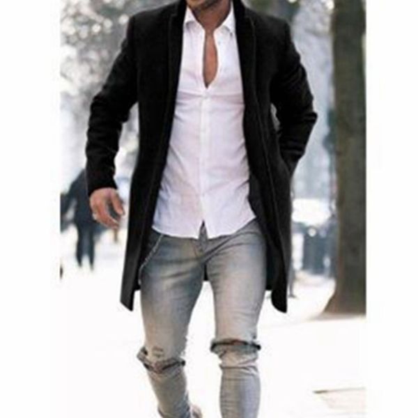 wepbel fashionable woolen trench autumn midlength coat autumn windbreaker men's coat woolen overcoats jackets trench 220822, Black
wepbel fashionable woolen trench autumn midlength coat autumn windbreaker men's coat woolen overcoats jackets trench 220822, Black
