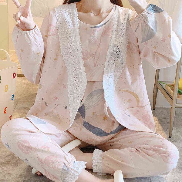 sweet beautiful pajama set suits clothes pregnancy home lounge wear autumn thin milk silk cotton maternity nursing nightwear sets j220813, White
sweet beautiful pajama set suits clothes pregnancy home lounge wear autumn thin milk silk cotton maternity nursing nightwear sets j220813, White