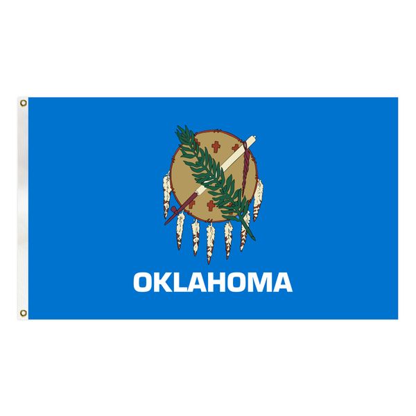 usa oklahoma state flag 90x150 cm america banner hipping with two brass grommets for decoration
usa oklahoma state flag 90x150 cm america banner hipping with two brass grommets for decoration