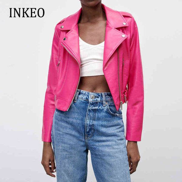 turquois women's spring fall leather jacket korean style short zipper motorcycle jacket pu coat female clothing 2022 inkeo 2o101 t22081, Black
turquois women's spring fall leather jacket korean style short zipper motorcycle jacket pu coat female clothing 2022 inkeo 2o101 t22081, Black