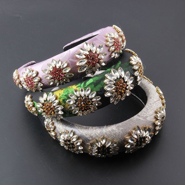 fashion thick sponge inlaid rhinestone flower headband personality ladies party headdress, Slivery;white
fashion thick sponge inlaid rhinestone flower headband personality ladies party headdress, Slivery;white