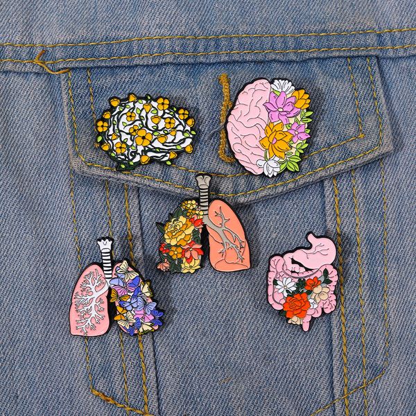 flower butterfly brain shape brooch pin stomach lung organ enamel lapel pins alloy paint plant corsage badge cowboy sweater clothes ornament, Gray
flower butterfly brain shape brooch pin stomach lung organ enamel lapel pins alloy paint plant corsage badge cowboy sweater clothes ornament, Gray
