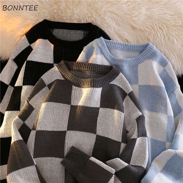 sweater men knitwear fashion winter thick loose couple oneck allmatch checkered clothing arrival daily classic male 220822, White;black
sweater men knitwear fashion winter thick loose couple oneck allmatch checkered clothing arrival daily classic male 220822, White;black