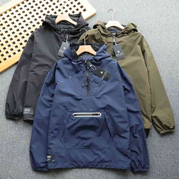 men's jacket spanish order windproof and waterproof mens half zipper placket cover hooded jacket, Black;brown
men's jacket spanish order windproof and waterproof mens half zipper placket cover hooded jacket, Black;brown
