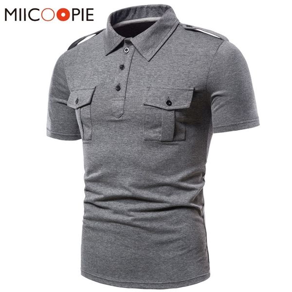 polos para hombre men brand casual solid color double pocket polo homme cargo combat training polo shirt for men summer 220822, White;black
polos para hombre men brand casual solid color double pocket polo homme cargo combat training polo shirt for men summer 220822, White;black